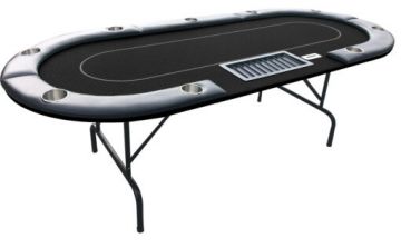 8 Foot Poker Table with Folding Legs and removable armrest